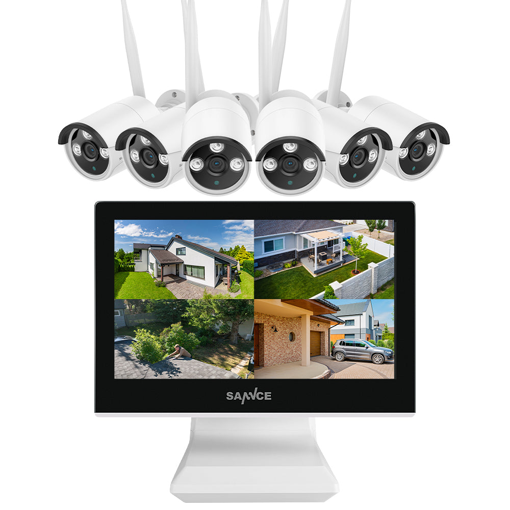 SANNCE 3MP Wireless Outdoor IP Security Camera System (2 Cameras) With Night Vision