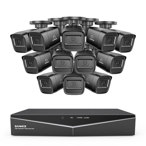 1080p 16 Channel 12 Camera Outdoor Wired CCTV System, Smart Motion Detection, 100 ft Infrared Night Vision, IP67 Weatherproof 1080p 16 Channel 12 Camera Outdoor Wired CCTV System, Smart Motion Detection, 100 ft Infrared Night Vision, IP67 Weatherproof
