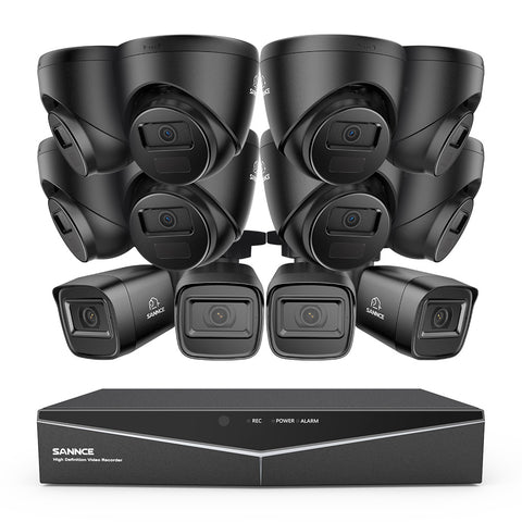 1080p 16 Channel 12 Camera Outdoor Wired CCTV System, Smart Motion Detection, 100 ft Infrared Night Vision, IP67 Weatherproof 1080p 16 Channel 12 Camera Outdoor Wired CCTV System, Smart Motion Detection, 100 ft Infrared Night Vision, IP67 Weatherproof