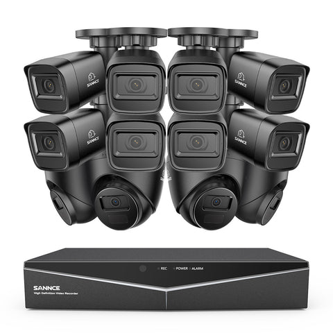 1080p 16 Channel 12 Camera Outdoor Wired CCTV System, Smart Motion Detection, 100 ft Infrared Night Vision, IP67 Weatherproof 1080p 16 Channel 12 Camera Outdoor Wired CCTV System, Smart Motion Detection, 100 ft Infrared Night Vision, IP67 Weatherproof