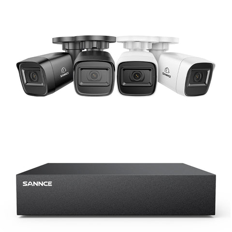 5MP 8-Channel Wired Security DVR System with 4pcs 2MP Outdoor Bullet CCTV Cameras, Smart Human / Vehicle / Motion Detection 5MP 8-Channel Wired Security DVR System with 4pcs 2MP Outdoor Bullet CCTV Cameras, Smart Human / Vehicle / Motion Detection