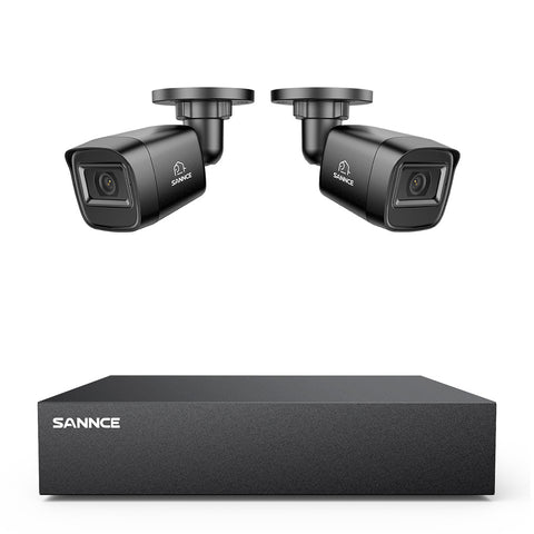 5MP 8-Channel Wired Security DVR System with 2pcs 2MP Outdoor Bullet CCTV Cameras, Smart Human / Vehicle / Motion Detection 5MP 8-Channel Wired Security DVR System with 2pcs 2MP Outdoor Bullet CCTV Cameras, Smart Human / Vehicle / Motion Detection