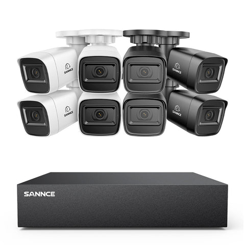 5MP 8-Channel Wired Security DVR System with 8pcs 2MP Outdoor Bullet CCTV Cameras, Smart Human / Vehicle / Motion Detection 5MP 8-Channel Wired Security DVR System with 8pcs 2MP Outdoor Bullet CCTV Cameras, Smart Human / Vehicle / Motion Detection