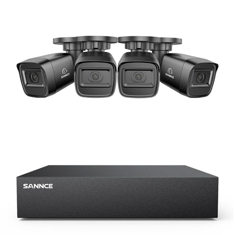 5MP 8-Channel Wired Security DVR System with 4pcs 2MP Outdoor Bullet CCTV Cameras, Smart Human / Vehicle / Motion Detection 5MP 8-Channel Wired Security DVR System with 4pcs 2MP Outdoor Bullet CCTV Cameras, Smart Human / Vehicle / Motion Detection