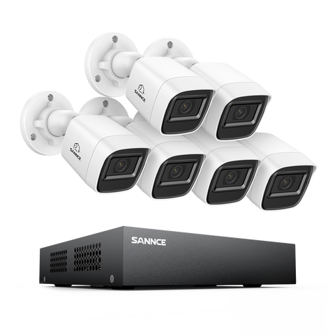 8 Channel 5MP Wired Security Camera System - Hybrid DVR, 6pcs 2MP Bullet Cameras, Outdoor & Indoor, Smart Motion Detection, Remote Access 8 Channel 5MP Wired Security Camera System - Hybrid DVR, 6pcs 2MP Bullet Cameras, Outdoor & Indoor, Smart Motion Detection, Remote Access