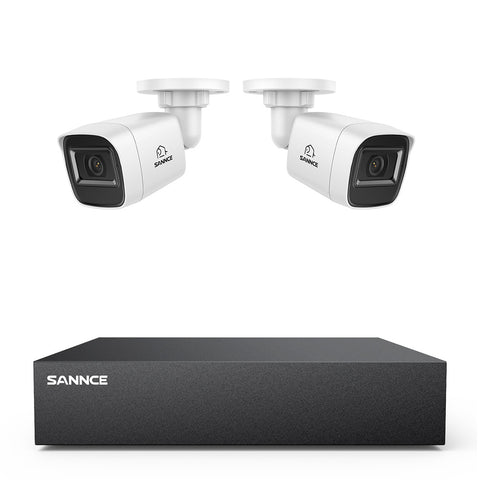 8 Channel 5MP Wired Security Camera System - Hybrid DVR, 2pcs 2MP Bullet Cameras, Outdoor & Indoor, Smart Motion Detection, Remote Access 8 Channel 5MP Wired Security Camera System - Hybrid DVR, 2pcs 2MP Bullet Cameras, Outdoor & Indoor, Smart Motion Detection, Remote Access
