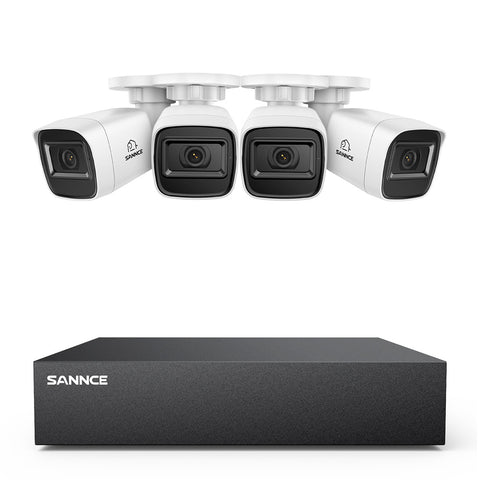 8 Channel 5MP Wired Security Camera System - Hybrid DVR, 4pcs 2MP Bullet Cameras, Outdoor & Indoor, Smart Motion Detection, Remote Access 8 Channel 5MP Wired Security Camera System - Hybrid DVR, 4pcs 2MP Bullet Cameras, Outdoor & Indoor, Smart Motion Detection, Remote Access
