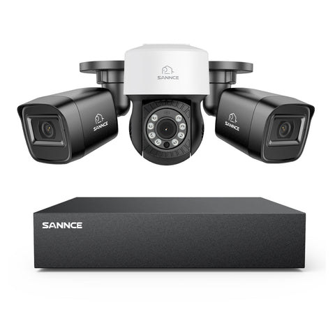 5MP 8 Channel PT Security Camera System - Hybrid 5-in-1 DVR, Pan & Tilt CCTV Camera, 100 ft Night Vision, Motion Detection, Outdoor, Waterproof 5MP 8 Channel PT Security Camera System - Hybrid 5-in-1 DVR, Pan & Tilt CCTV Camera, 100 ft Night Vision, Motion Detection, Outdoor, Waterproof