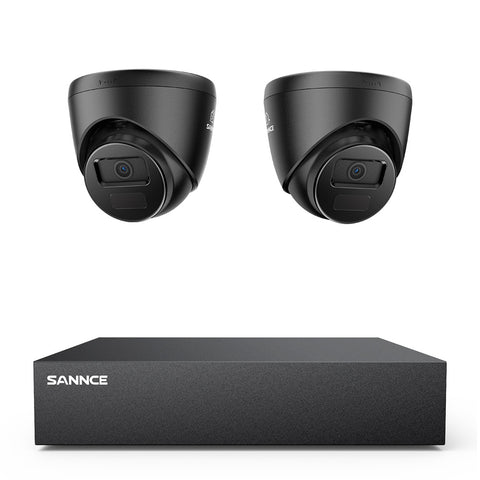 8 Channel 5MP Wired Security Camera System - Hybrid DVR, 2pcs 2MP Turret Cameras, Outdoor & Indoor, Smart Motion Detection, Remote Access 8 Channel 5MP Wired Security Camera System - Hybrid DVR, 2pcs 2MP Turret Cameras, Outdoor & Indoor, Smart Motion Detection, Remote Access