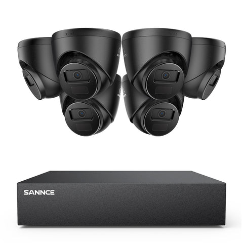8 Channel 5MP Wired Security Camera System - Hybrid DVR, 6pcs 2MP Turret Cameras, Outdoor & Indoor, Smart Motion Detection, Remote Access 8 Channel 5MP Wired Security Camera System - Hybrid DVR, 6pcs 2MP Turret Cameras, Outdoor & Indoor, Smart Motion Detection, Remote Access