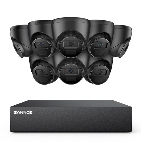 8 Channel 5MP Wired Security Camera System - Hybrid DVR, 8pcs 2MP Turret Cameras, Outdoor & Indoor, Smart Motion Detection, Remote Access 8 Channel 5MP Wired Security Camera System - Hybrid DVR, 8pcs 2MP Turret Cameras, Outdoor & Indoor, Smart Motion Detection, Remote Access