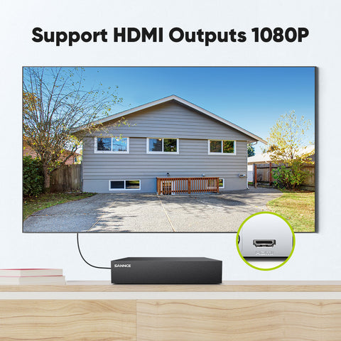 1080P 8 Channel Security DVR Recorder, 5-in-1 Hybrid Digital Video Recorder for TVI, AHD, CVI, CVBS and IP Camera, Smart Human / Vehicle / Motion Detection 1080P 8 Channel Security DVR Recorder, 5-in-1 Hybrid Digital Video Recorder for TVI, AHD, CVI, CVBS and IP Camera, Smart Human / Vehicle / Motion Detection