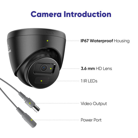 1080p 16 Channel 16 Camera Outdoor Wired Security System, Smart Motion Detection, 100 ft Infrared Night Vision, IP67 Weatherproof 1080p 16 Channel 16 Camera Outdoor Wired Security System, Smart Motion Detection, 100 ft Infrared Night Vision, IP67 Weatherproof
