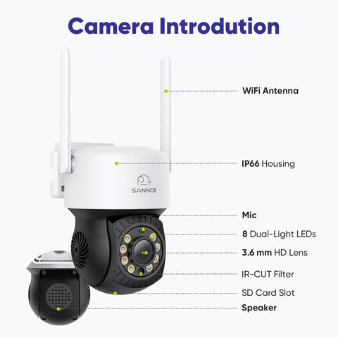 10 Channel PT Wireless Security Camera System, 5MP NVR w/ 10.1'' LCD Monitor, 3MP Pan & Tilt IP Cameras, Color Night Vision, Smart Auto Tracking, Two-Way Voice Intercom, Customized Motion Areas, Work with Alexa 10 Channel PT Wireless Security Camera System, 5MP NVR w/ 10.1'' LCD Monitor, 3MP Pan & Tilt IP Cameras, Color Night Vision, Smart Auto Tracking, Two-Way Voice Intercom, Customized Motion Areas, Work with Alexa
