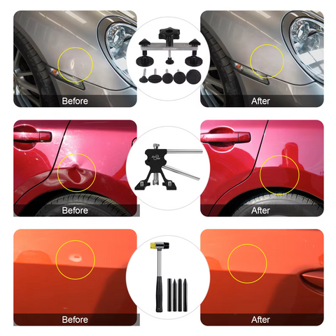 Professional Paintless Dent Repair Kit for Cars - Easy Body Dent Removal and Repair Tools - Dent Puller with Remover Kits Professional Paintless Dent Repair Kit for Cars - Easy Body Dent Removal and Repair Tools - Dent Puller with Remover Kits