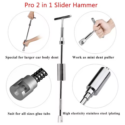 Professional Paintless Dent Repair Kit for Cars - Easy Body Dent Removal and Repair Tools - Dent Puller with Remover Kits Professional Paintless Dent Repair Kit for Cars - Easy Body Dent Removal and Repair Tools - Dent Puller with Remover Kits