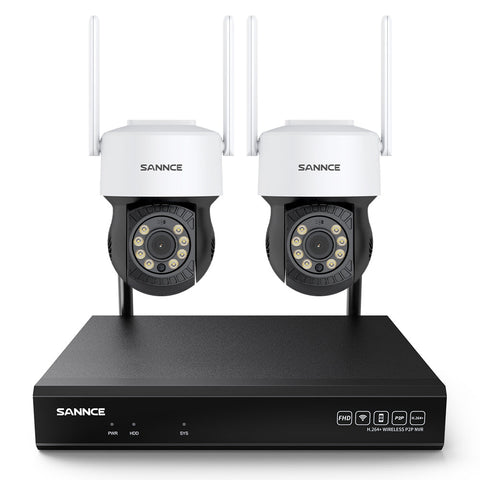 3MP 10-Channel Wireless CCTV PT Camera System, 8MP NVR, 3MP Pan & Tilt WiFi IP Cameras, Audio Recording, AI Human Detection, Work With Alexa 3MP 10-Channel Wireless CCTV PT Camera System, 8MP NVR, 3MP Pan & Tilt WiFi IP Cameras, Audio Recording, AI Human Detection, Work With Alexa