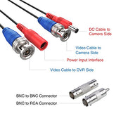 4-Pack 30M / 100 ft BNC Video Power CCTV Camera Cable (Black)