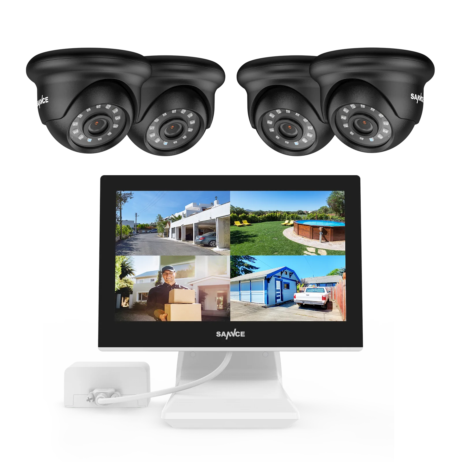 4 channel top security camera system