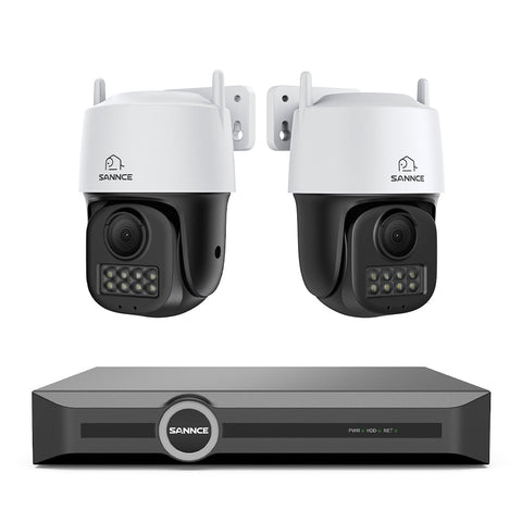 ER500 - 5MP 8 Channel PoE Security System, 6MP NVR + PT IP Cameras, S+265., AI Human & Vehicle Detection, Smart Playback, Smart Notification with Image Attached