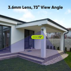 8 Channel 1080P Wired Security Camera System - Hybrid DVR, 4pcs 2MP Turret Cameras, Outdoor & Indoor, Smart Motion Detection, Remote Access