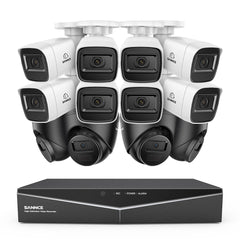 1080p 16 Channel 12 Camera Outdoor Wired CCTV System, Smart Motion Detection, 100 ft Infrared Night Vision, IP67 Weatherproof