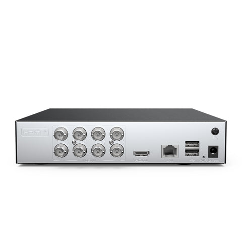 1080P 8 Channel Security DVR - Hybrid 5-in-1 CCTV Digital Video Recorder, Smart Motion Detection, Instant Alerts