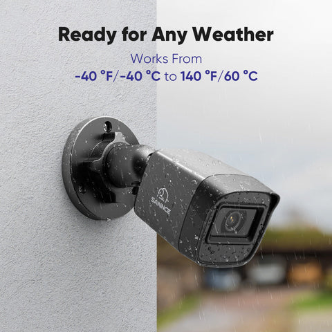 5MP 8-Channel Wired Security DVR System with 4pcs 2MP Outdoor Bullet CCTV Cameras, Smart Human / Vehicle / Motion Detection