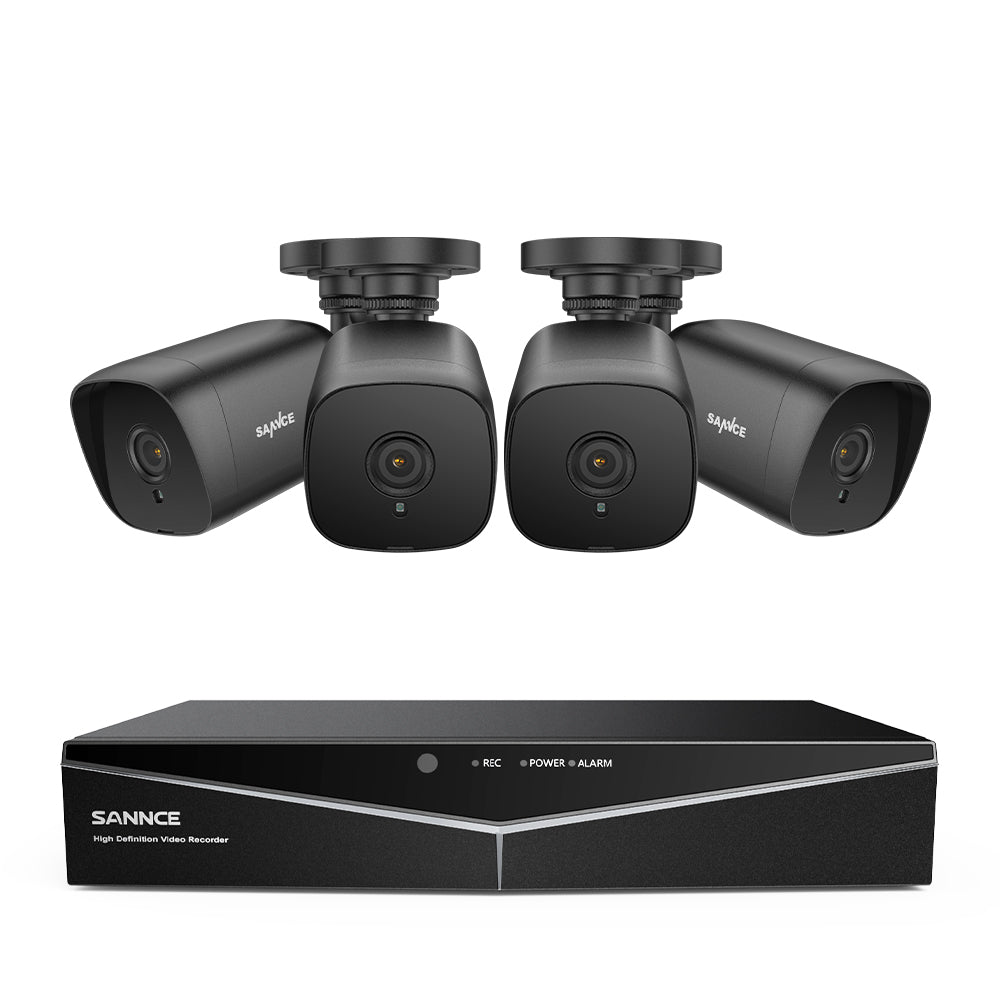 5MP 8 Channel Security Cameras System - Hybrid 5-in-1 CCTV DVR, Motion Detection, IP66 Weatherproof