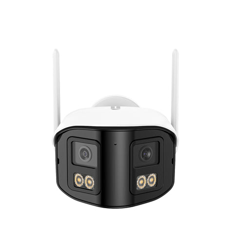 4MP 16-Channel Wireless Security Camera System, 8MP NVR, 4PCS Dual-Lens WiFi Cameras, 170° Wide View, Color Night Vision, AI Detection, Alexa