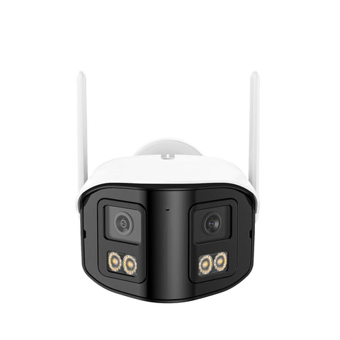 FDQ400 4K 10-Channel Dual-Lens PoE Security Camera System, 8MP NVR 5PCS 4MP WiFi + PoE IP Cameras, 170° Ultra-Wide Angle, Ultra-Low-Light Full-Color Night Vision, Two-Way Audio, AI Human Detection
