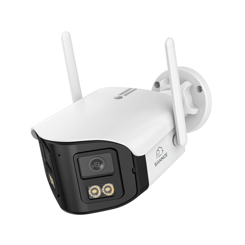 FDQ400 4K 10-Channel Dual-Lens PoE Security Camera System, 8MP NVR + 3PCS 4MP WiFi + PoE IP Cameras, 170° Ultra-Wide Angle, Ultra-Low-Light Full-Color Night Vision, Two-Way Audio, AI Human Detection