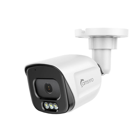 Camstro 4K 8-Channel POE CCTV Camera Security System, 4K NVR w/4 5MP IP Cameras, Color Night Vision, Customized Motion Area, Comprehensive Smart Detection, Two-Way Audio Intercom, IP67 Weatherproof