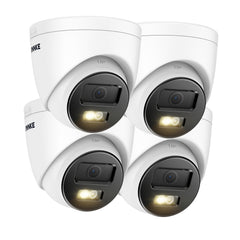 ANNKE C500P - 3K Dual Light Outdoor PoE Security Camera, Colour & IR Night Vision, 3072*1728 Resolution, f/1.6 Aperture (0.005 Lux), Human & Vehicle Detection, Built-in Microphone, IP67, 4PCS