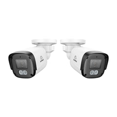 2PCS 3MP Full HD PoE IP Bullet Security Camera, Two-Way Communication
