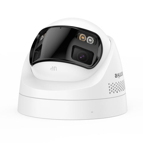 FCD800 - 8MP UHD Dual-Lens Outdoor PoE Security Camera, 180° Panoramic View, Smart Dual Light Night Vision, Two-Way Audio, Active Siren & Alarm, Human & Vehicle Detection, IP67