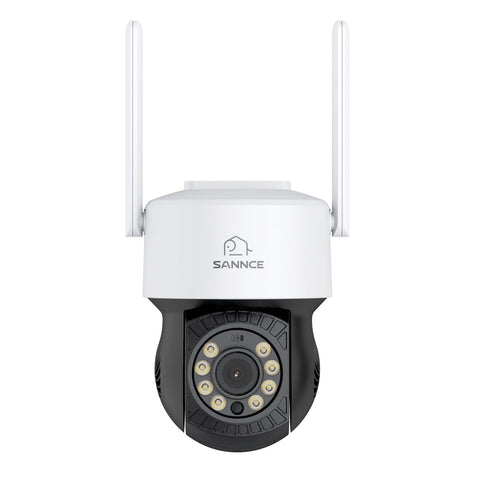 5MP 16-Channel Wireless CCTV System, 8MP NVR, PT WiFi Cameras, AI Audio, Human Detection, Work With Alexa (2xPT Cameras + 2x4MP Dual-Lens Wide-Angle Camera)