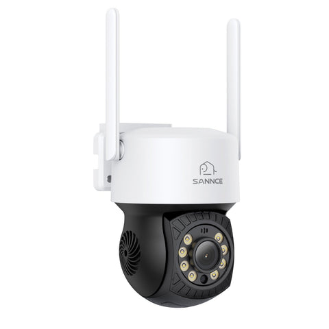 5MP 16-Channel Wireless CCTV System, 8MP NVR, PT WiFi Cameras, AI Audio, Human Detection, Work With Alexa (4xPT Cameras + 2x4MP Dual-Lens Wide-Angle Camera)