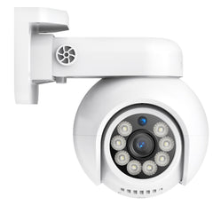 10 Channel 4K PoE CCTV System with 4 Cameras, 8MP Outdoor Pan-Tilt IP Cameras, AI Detection, Smart Tracking, Color Night Vision, H.265+, Two-Way Audio