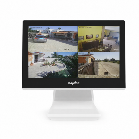 2K Super HD 10 Channel NVR, 10.1'' LCD Monitor, Smart Motion Alerts, AI Human Recognition, Work with Alexa