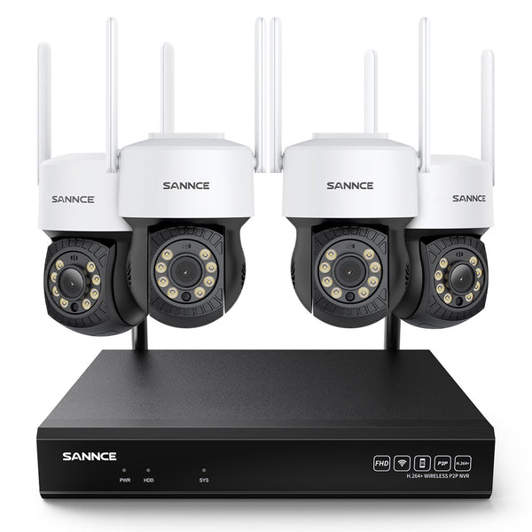 10-Channel Pan & Tilt WiFi IP Camera Wireless Security System