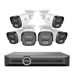 3MP 8 Channel PoE Security System, 6MP NVR, S+265., Smart Motion Detection, Smart Playback, Smart Notification with Image Attached