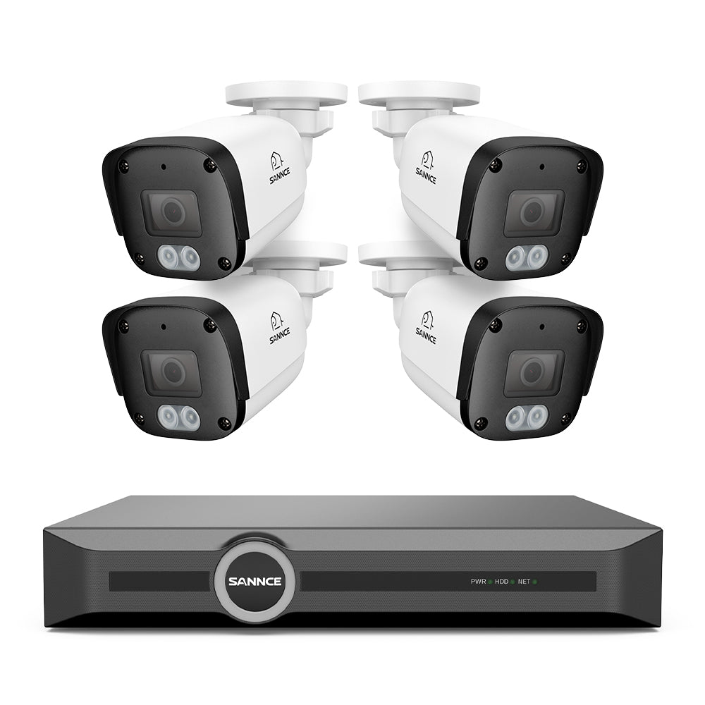 3MP 8 Channel PoE Security System, 6MP NVR, S+265., Smart Motion Detection, Smart Playback, Smart Notification with Image Attached