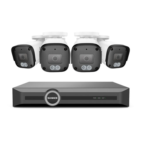 5MP 8 Channel PoE Security System, 6MP NVR, S+265., Human & Vehicle Detection, Smart Playback, Smart Notification with Image Attached