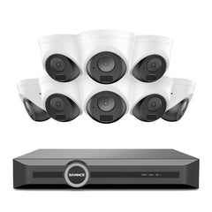 5MP 8 Channel PoE Security System, 6MP NVR, S+265., Human & Vehicle Detection, Smart Playback, Smart Notification with Image Attached