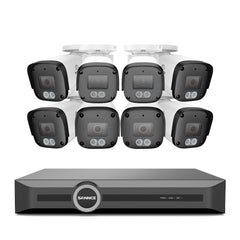 FW800 - 4K PoE Security Camera System w/ Audio, AI Detection, Wider-Angle, Dual-Light Color Night Vision, IP67 Waterproof