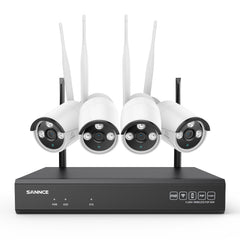 4K 16-Channel Wireless Security Camera System, 8MP NVR, 8MP WiFi IP Camera, Two-Way Audio, IP66 Waterproof, Smart AI Human Detection, Work With Alexa
