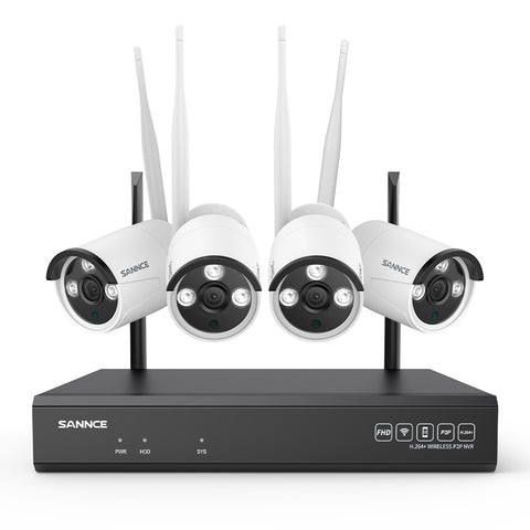 3MP 16-Channel Wireless Security Camera System, 8MP NVR, 3MP WiFi IP Camera, Two-Way Audio, IP66 Waterproof, Smart AI Human Detection, Work With Alexa
