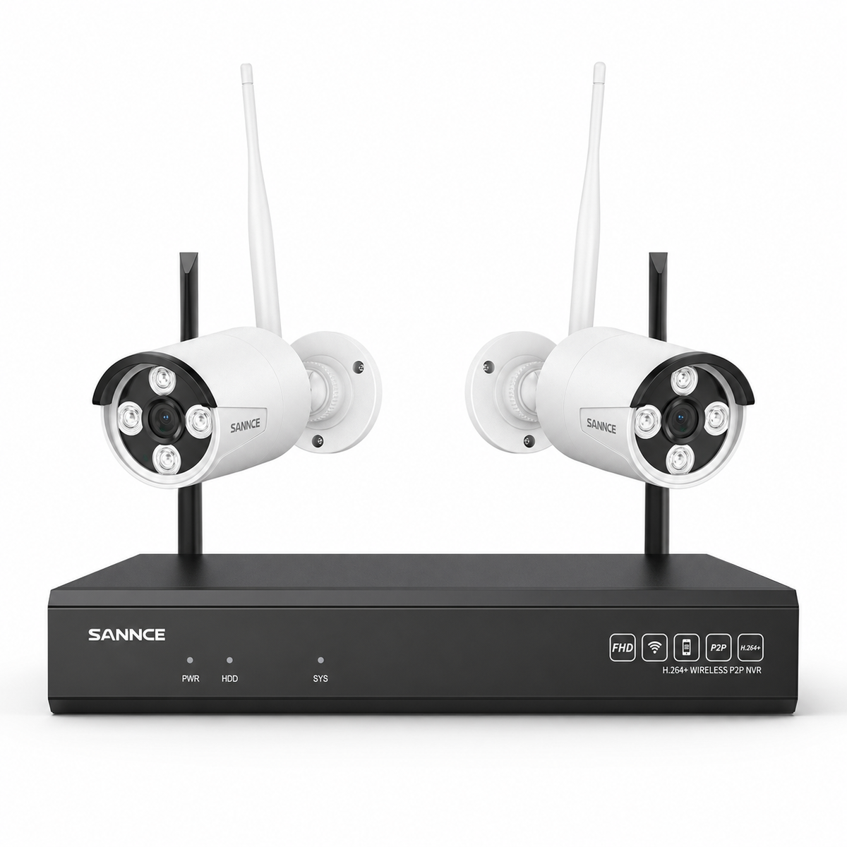 4K 16-Channel Wireless Security Camera System, 8MP NVR, 8MP WiFi IP Camera, Two-Way Audio, IP66 Waterproof, Smart AI Human Detection, Work With Alexa
