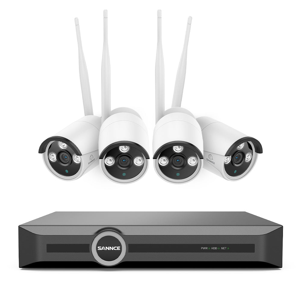 4K 8-Channel Wireless Security Camera System, 8MP NVR, 8MP WiFi IP Camera, Two-Way Audio, IP66 Waterproof, Smart AI Human Detection, Work With Alexa
